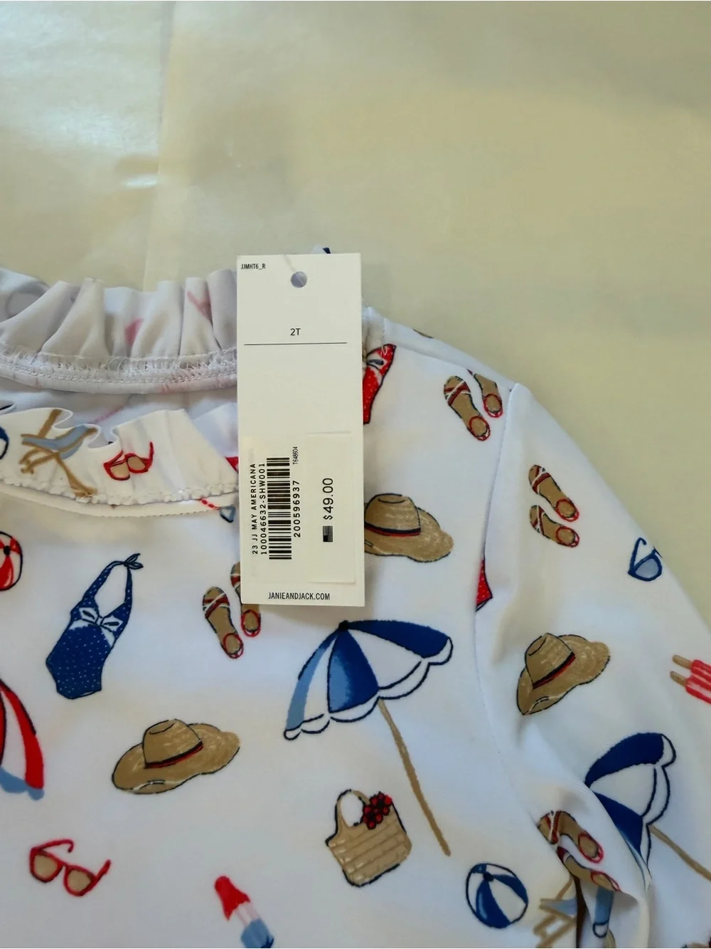 Janie and Jack rashguard swimsuit